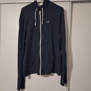 Hoollister California Brand Lightweight Hoody Navy Blue Size XL .